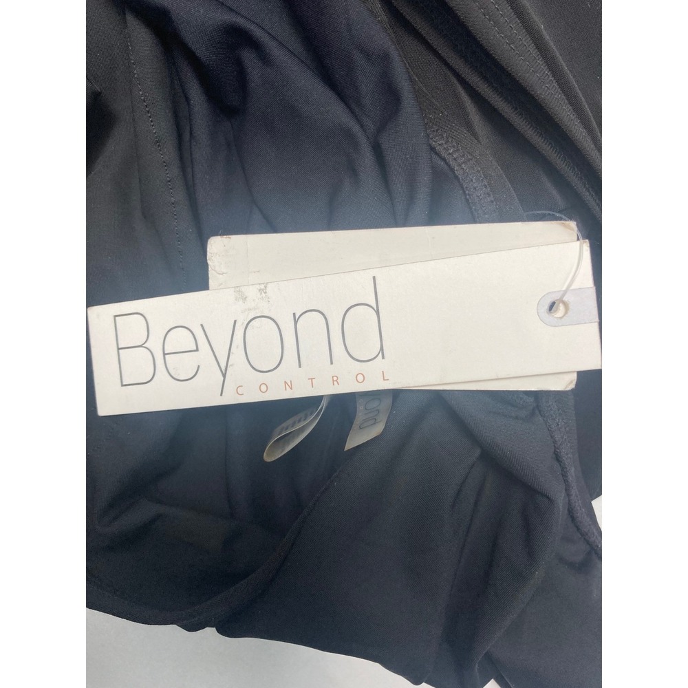 Beyond Control Swimdress Size 10 Black Ruched Tummy Control Swimdress NWT - Picture 4 of 11